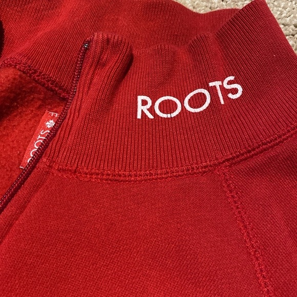Roots Vtg Canadian Team 2004 Athens Olympic Half Zip Sweatshirt Red White Sz XXL - Picture 12 of 12